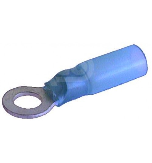 Heat Shrink Insulated  Blue Ring Terminal 5mm 191686